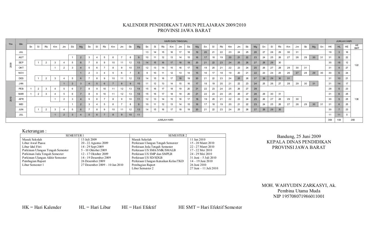Document preview - Kalender Pendidikan 2009-2010.pdf - Page 1/1