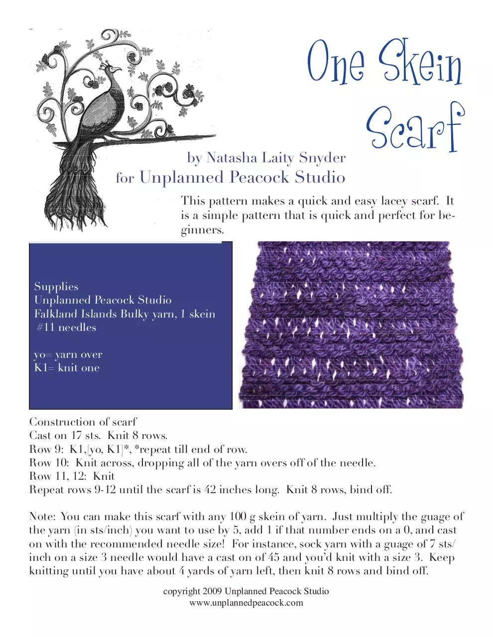 Document preview - oneskeinscarf.pdf - Page 1/1
