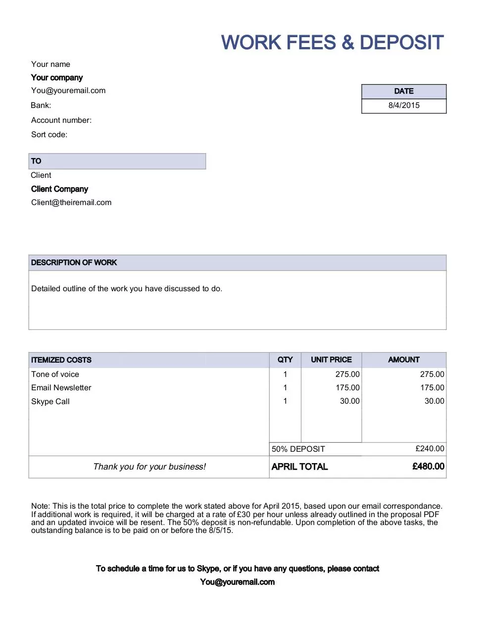 Document preview - Copy of FEES & DEPOSIT - INVOICE.pdf - Page 1/1