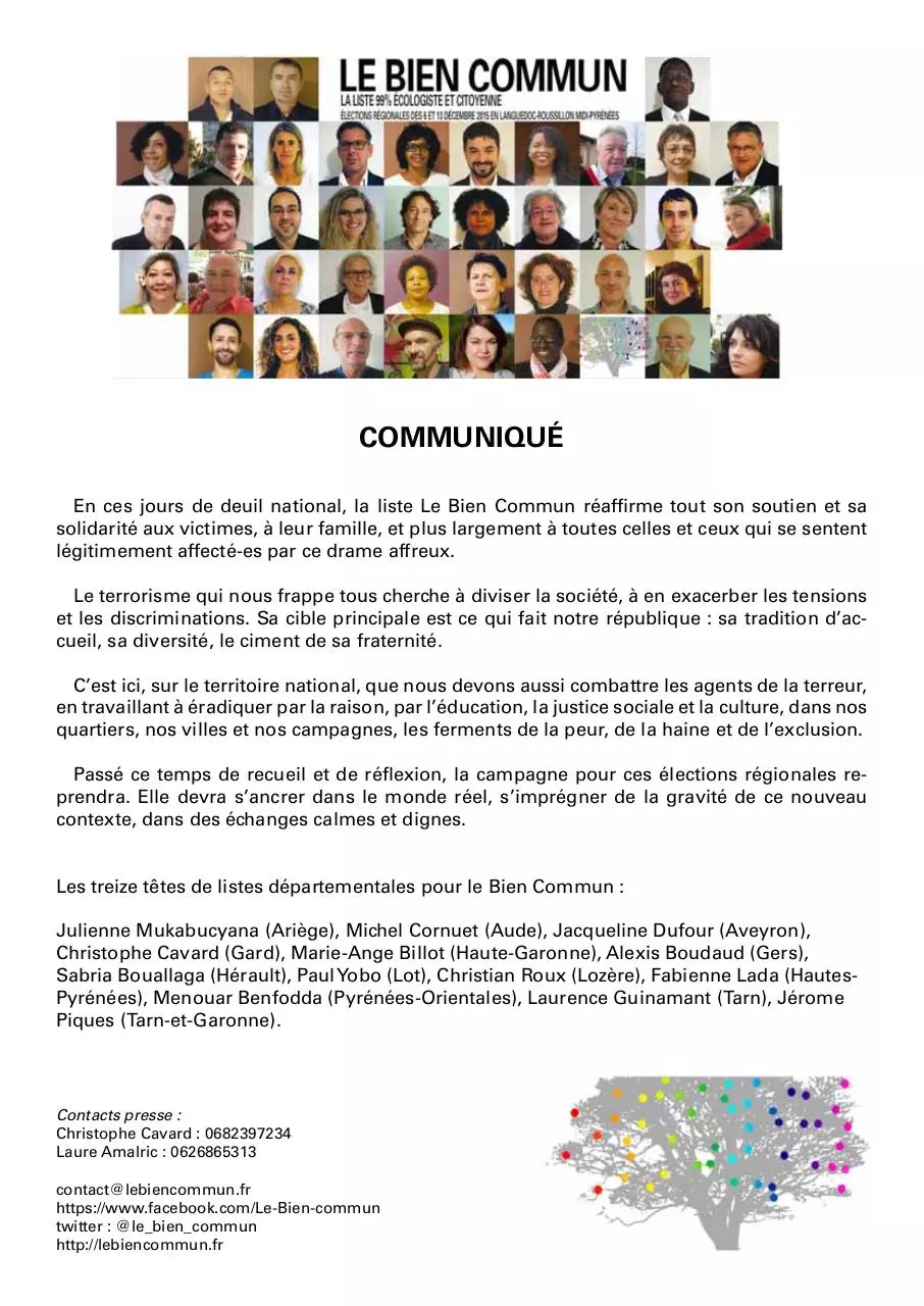 Document preview - LeBienCommunCommuniqué.pdf - Page 1/1