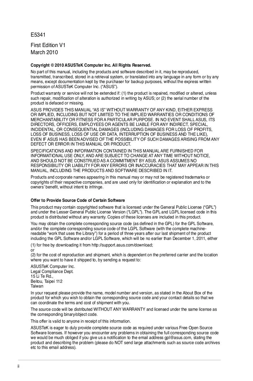Page 2 of 80, E5341 M4A88TD M EVO
