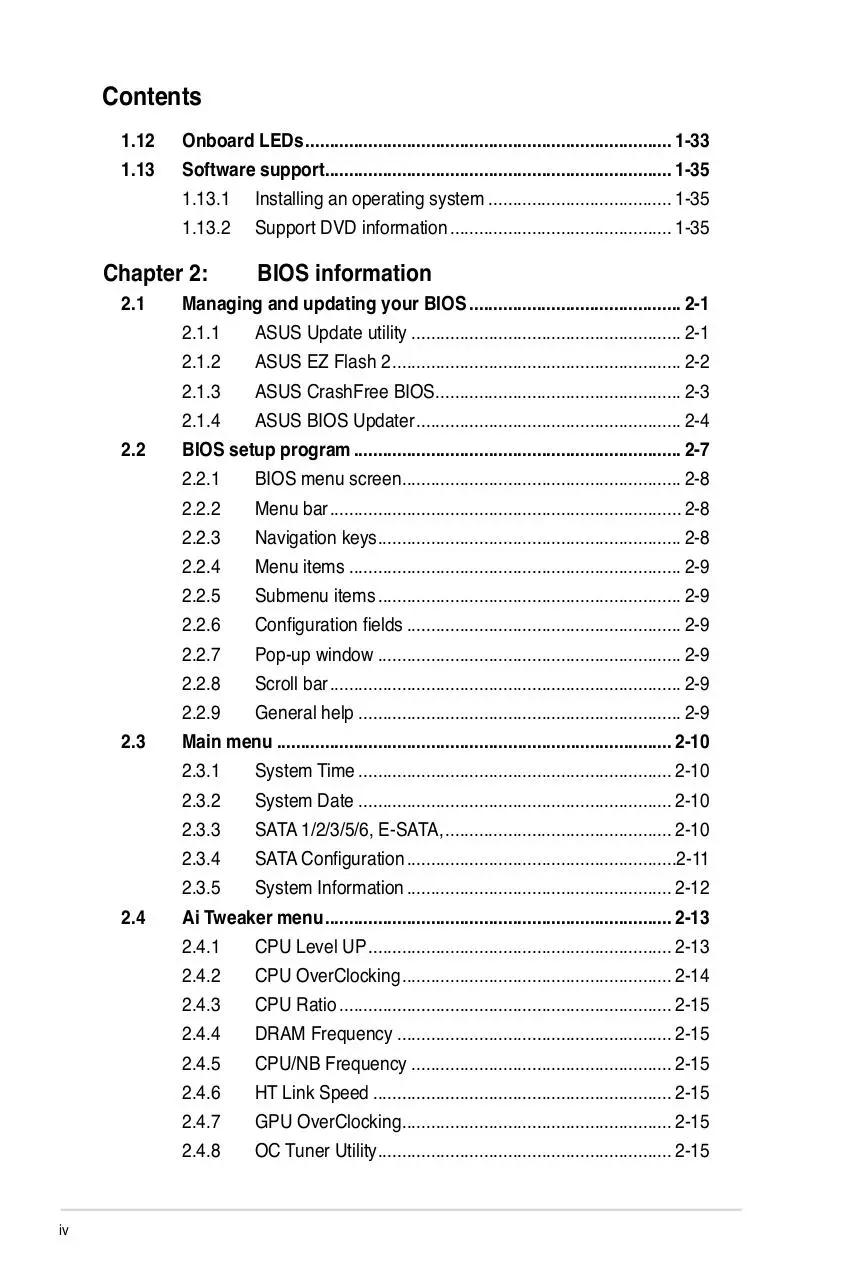 Page 4 of 80, E5341 M4A88TD M EVO