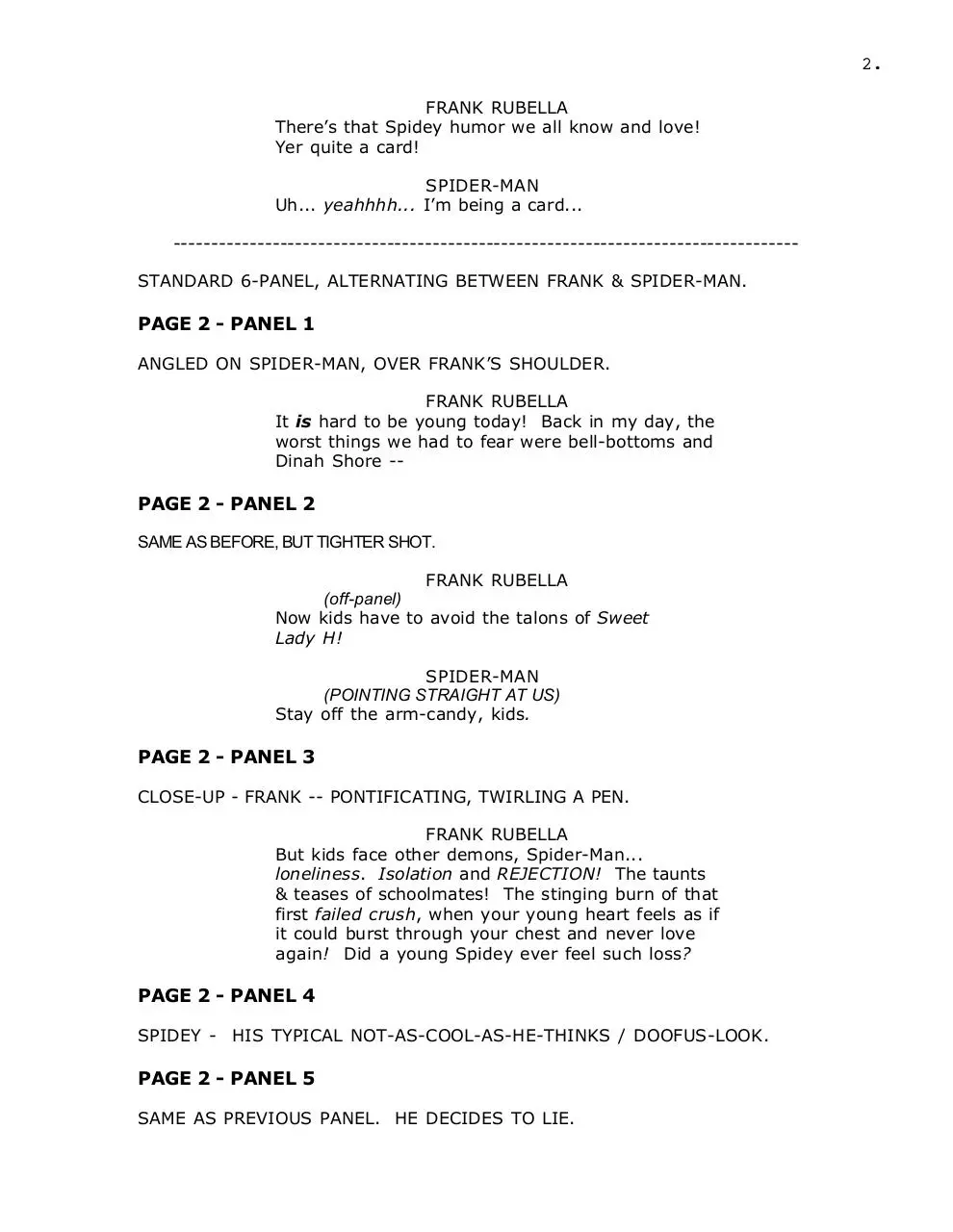 Page 3 of 17, SpideyScript!