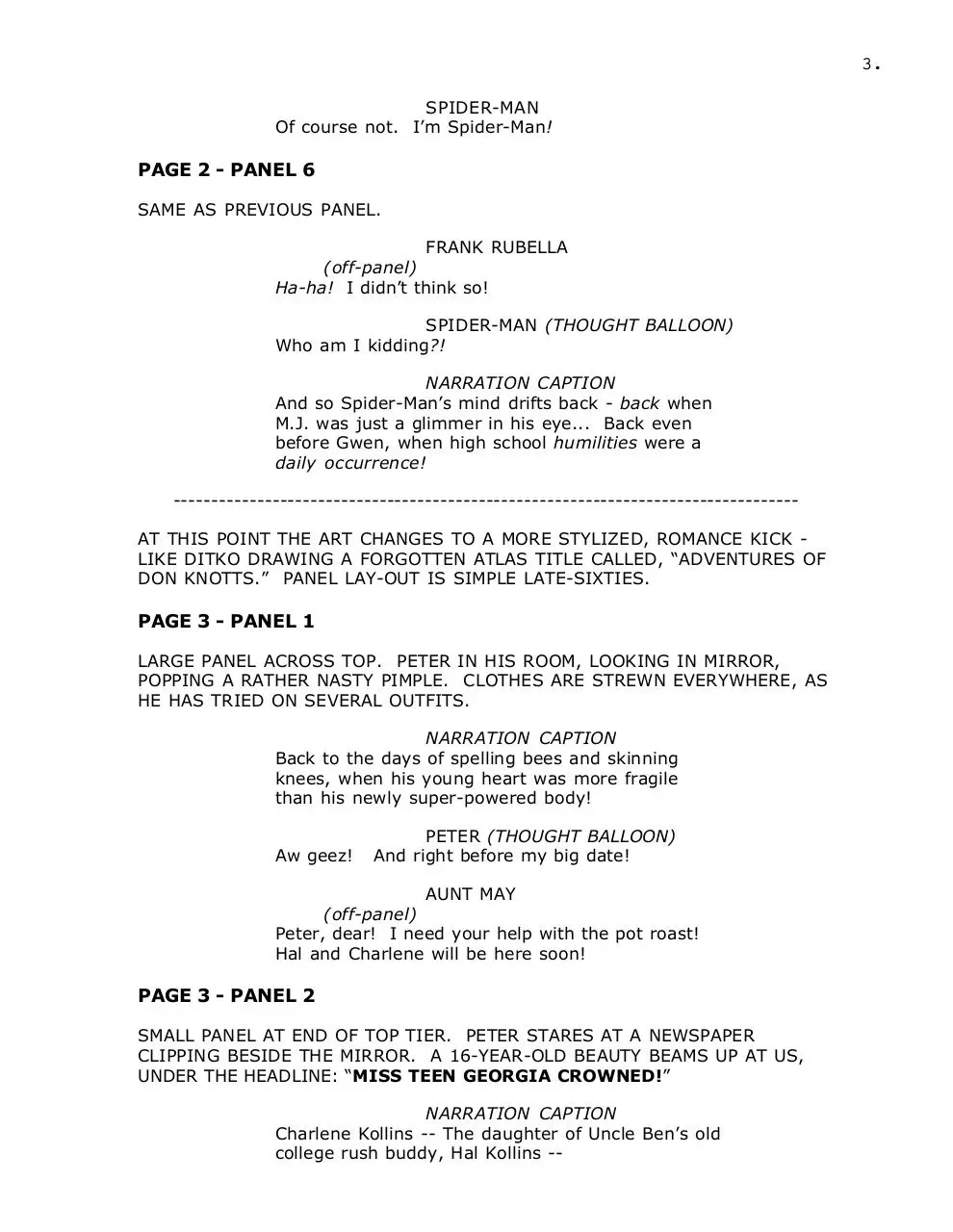 Page 4 of 17, SpideyScript!