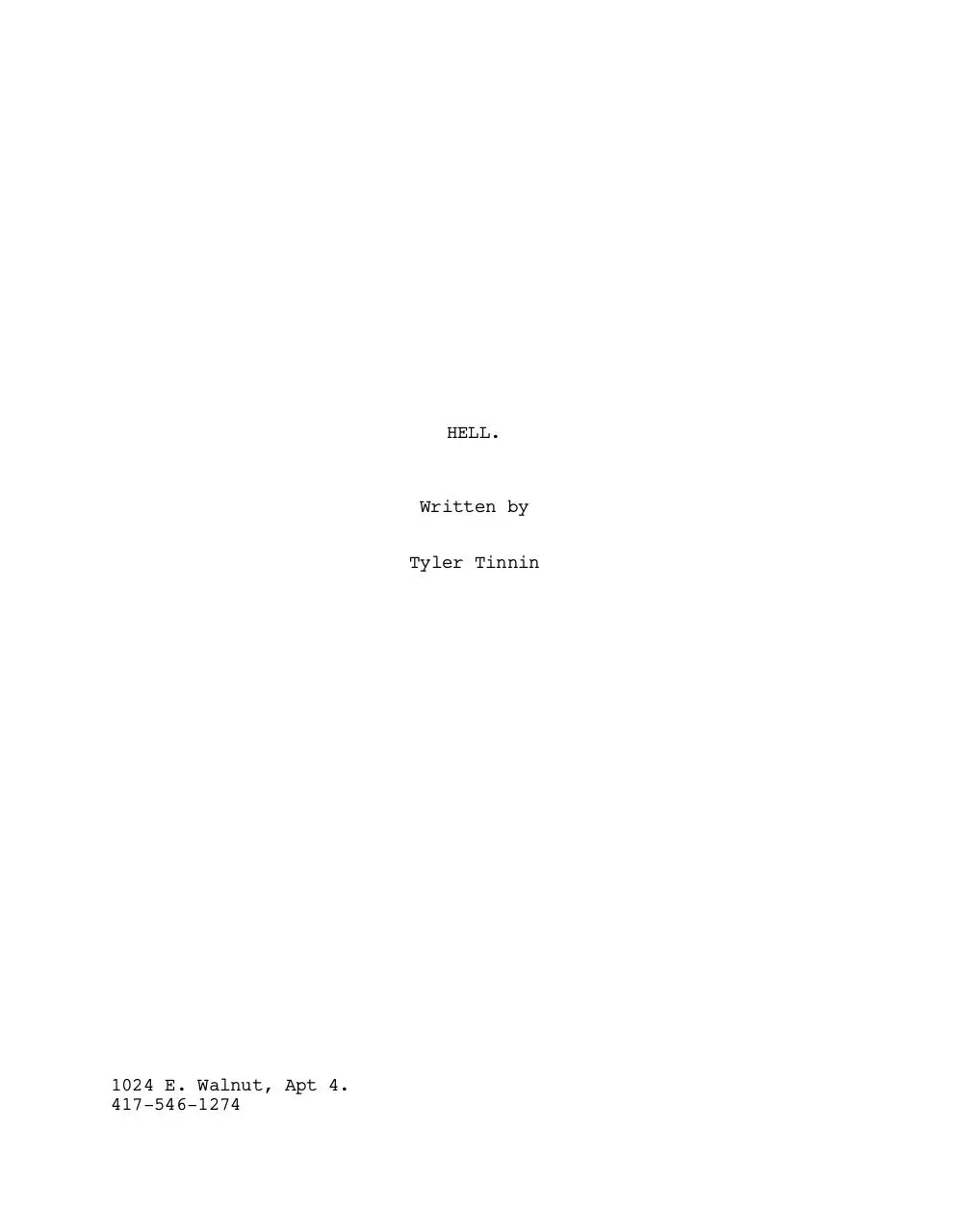 Page 1 of 16, Hell