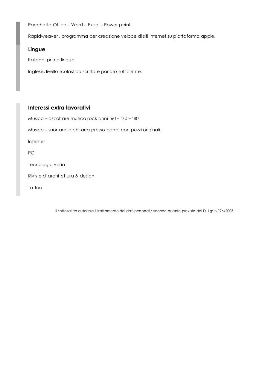 Page 2 of 2, CV LORENZO CONSORTI