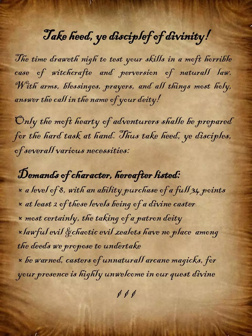Page 1 of 2, A Divine Call to Arms