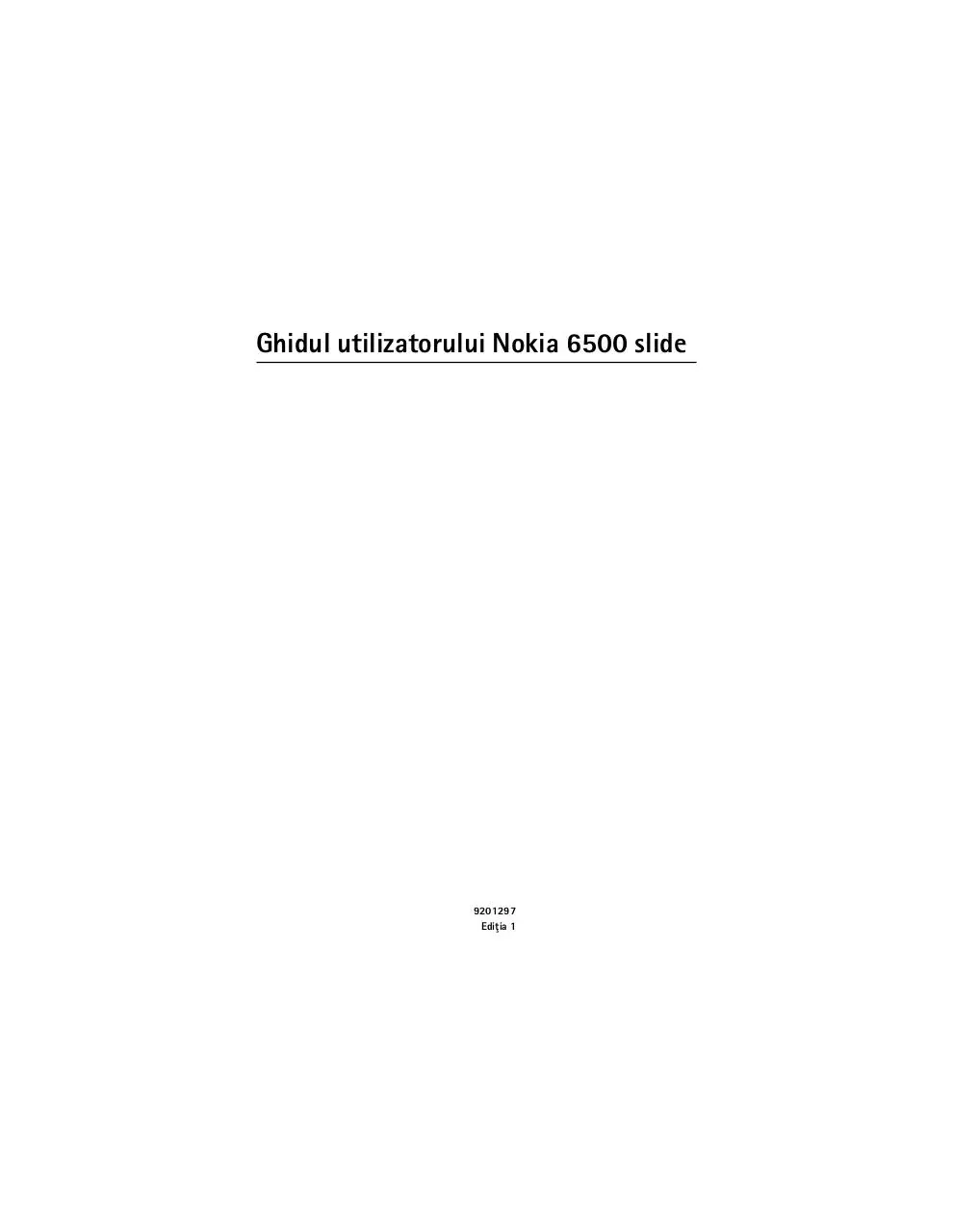 Page 1 of 63, Nokia 6500 slide UG ro