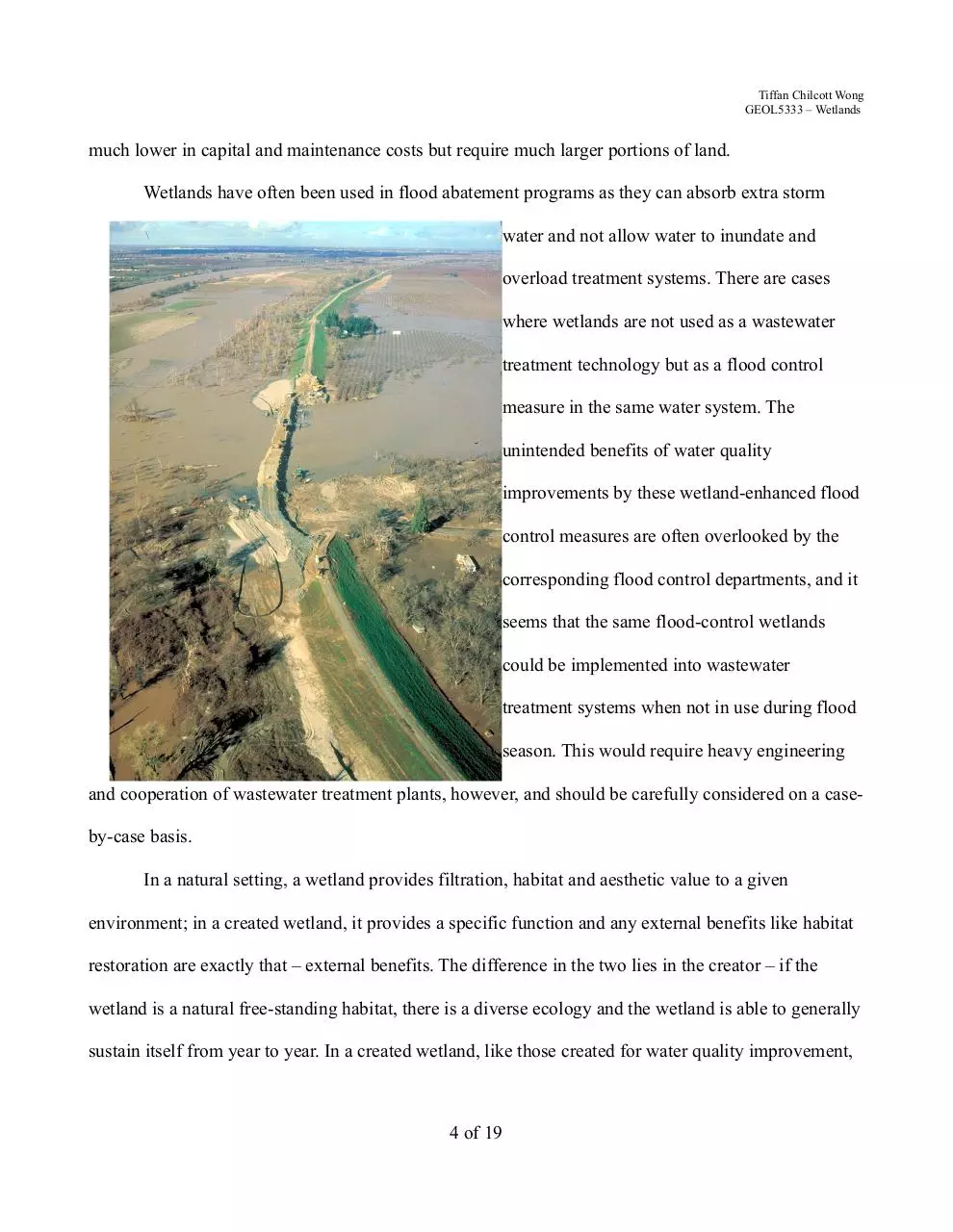 Page 4 of 19, Wetlands WastewaterTreatment