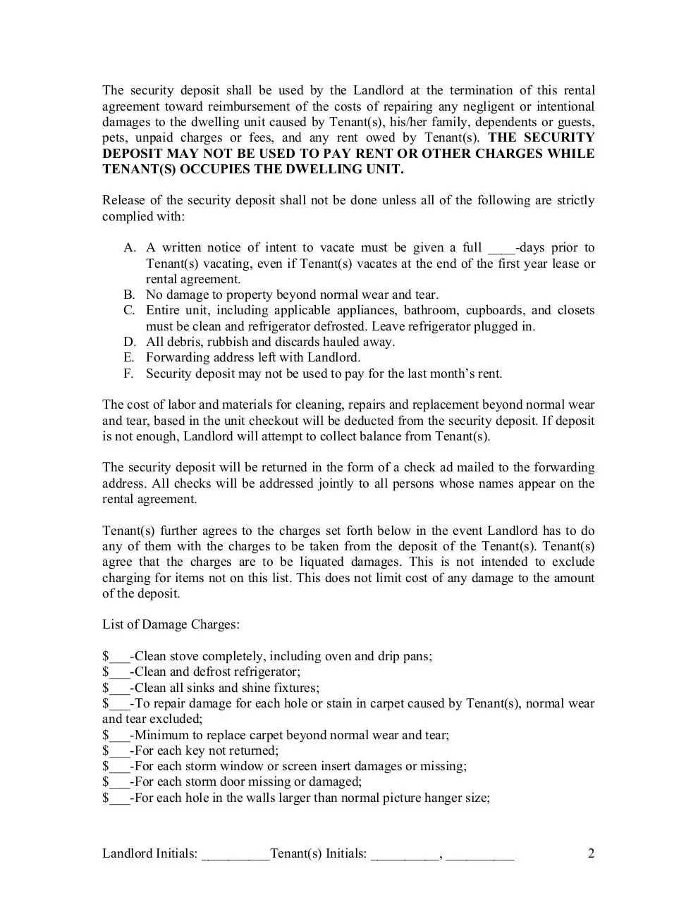Page 2 of 9, Rental Agreement v2
