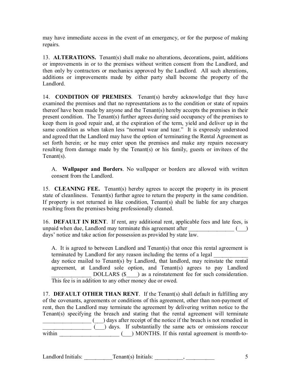 Page 5 of 9, Rental Agreement v2