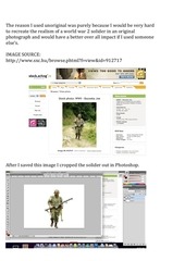 Page 2, Designing My War Poster By Daniel Carmichael