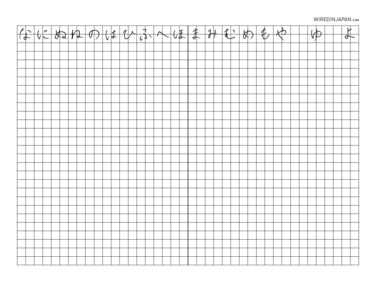 Page 2 of 6, wired kana