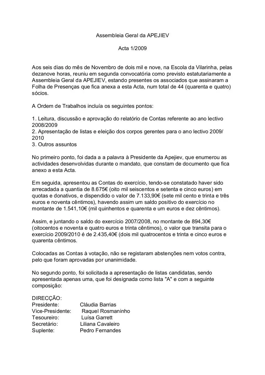 Page 1 of 3, 09 11 06 Acta AG
