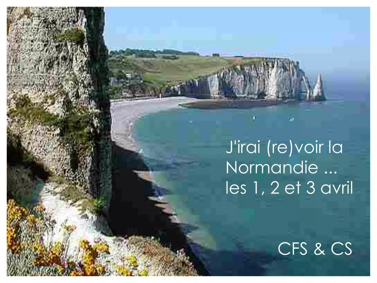 Page 1 of 1, Flyer week end Normandie