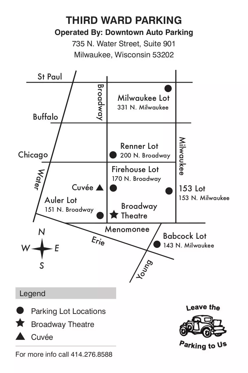Page 1 of 1, CuveeEvent Parking Map