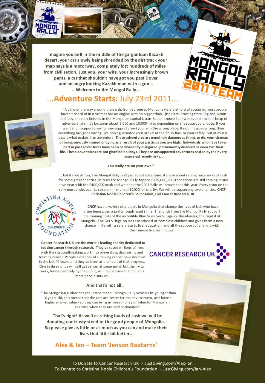 Page 1 of 1, Fund Raising