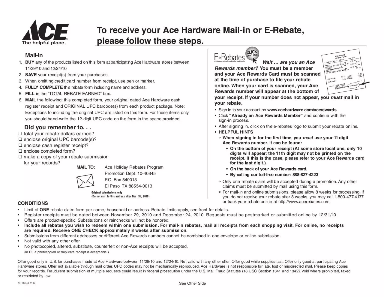 Page 2 of 2, holidayrebate