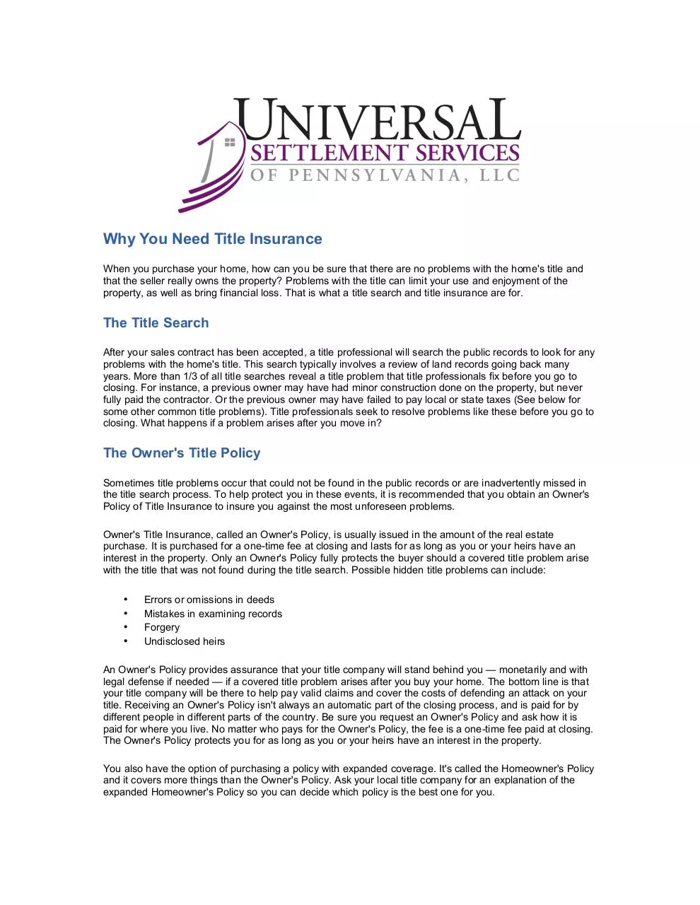 Page 1 of 3, Why You Need It