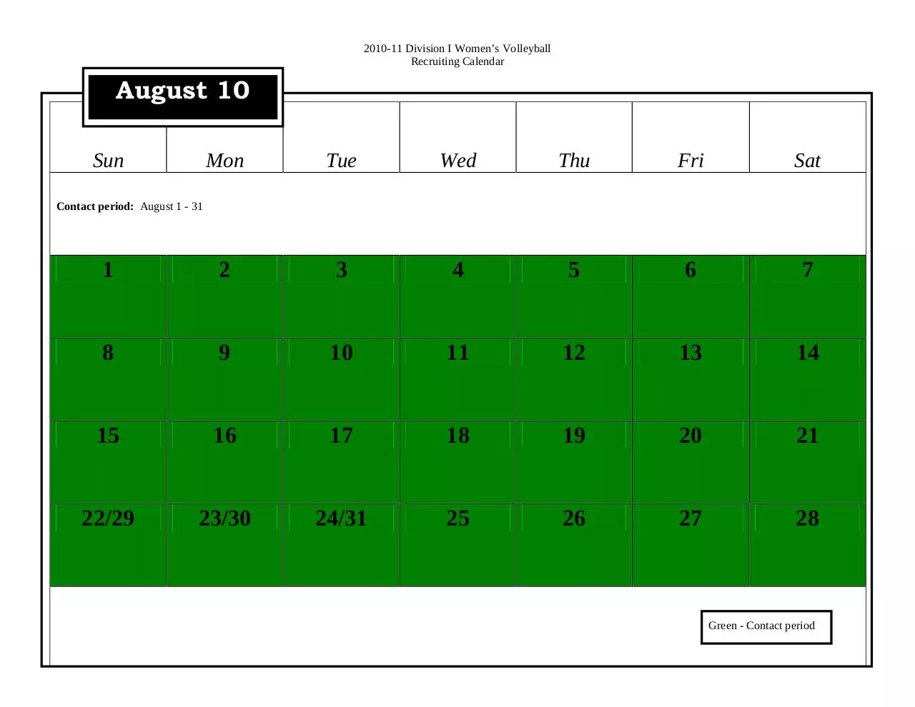 Page 1 of 12, DIWVolleyball Color
