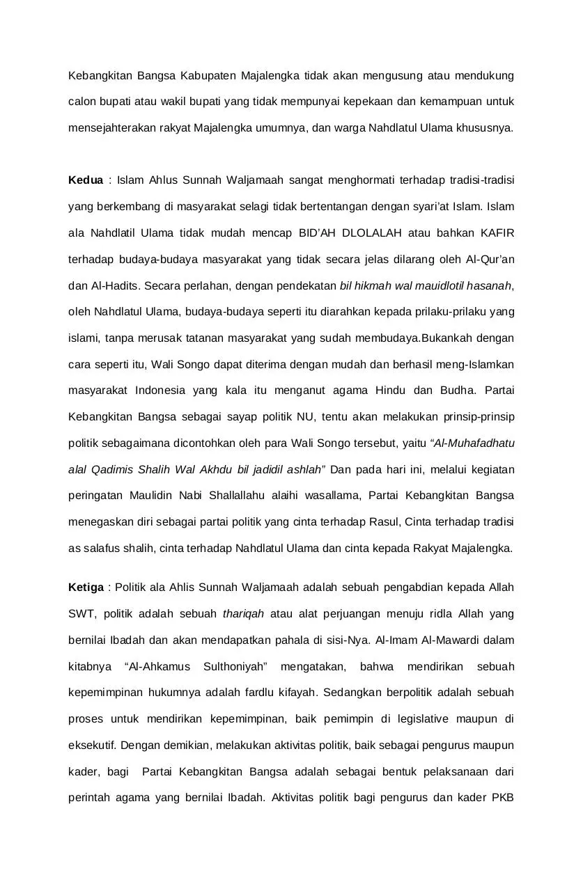 Page 3 of 8, Pidato Ketua DPC acara Maulid Nabi