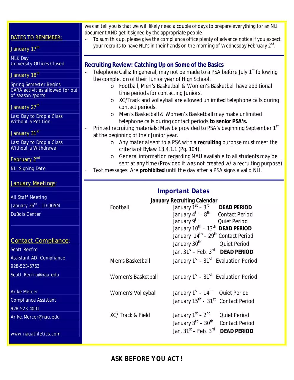 Page 2 of 3, Compliance Monthly January2011
