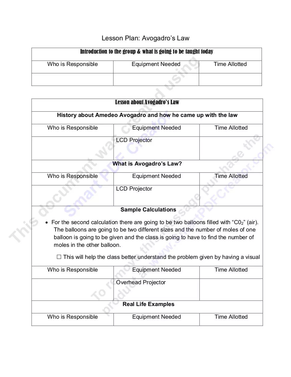 Page 1 of 2, Lesson Plan