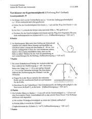 Page 1, testklausur Physik