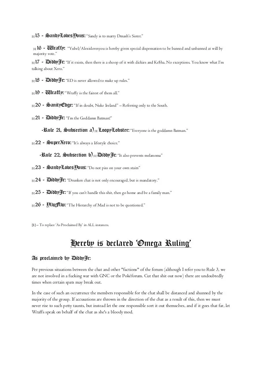Page 2 of 3, ONM Declaration