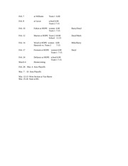 Page 2, Basketball Schedule 2010 2011