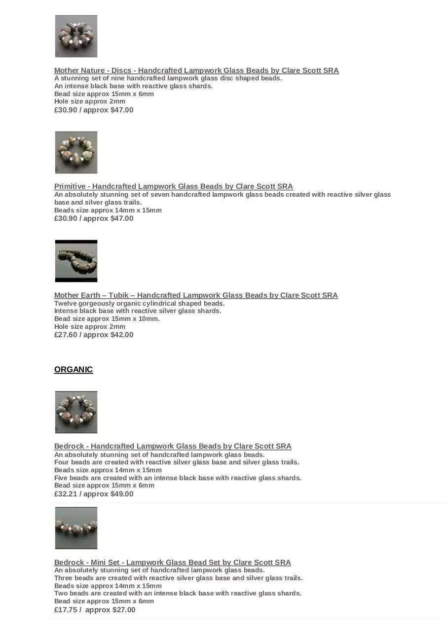 Page 3 of 22, BeadsbyClareScottCatalogueJan'11v1