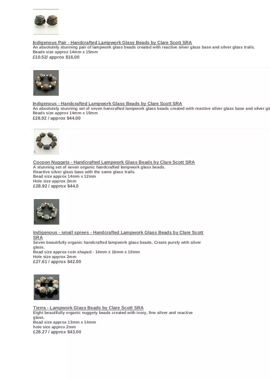Page 4 of 22, BeadsbyClareScottCatalogueJan'11v1