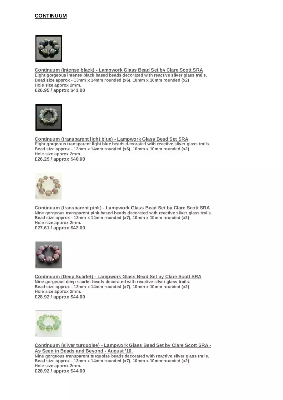 Page 5 of 22, BeadsbyClareScottCatalogueJan'11v1