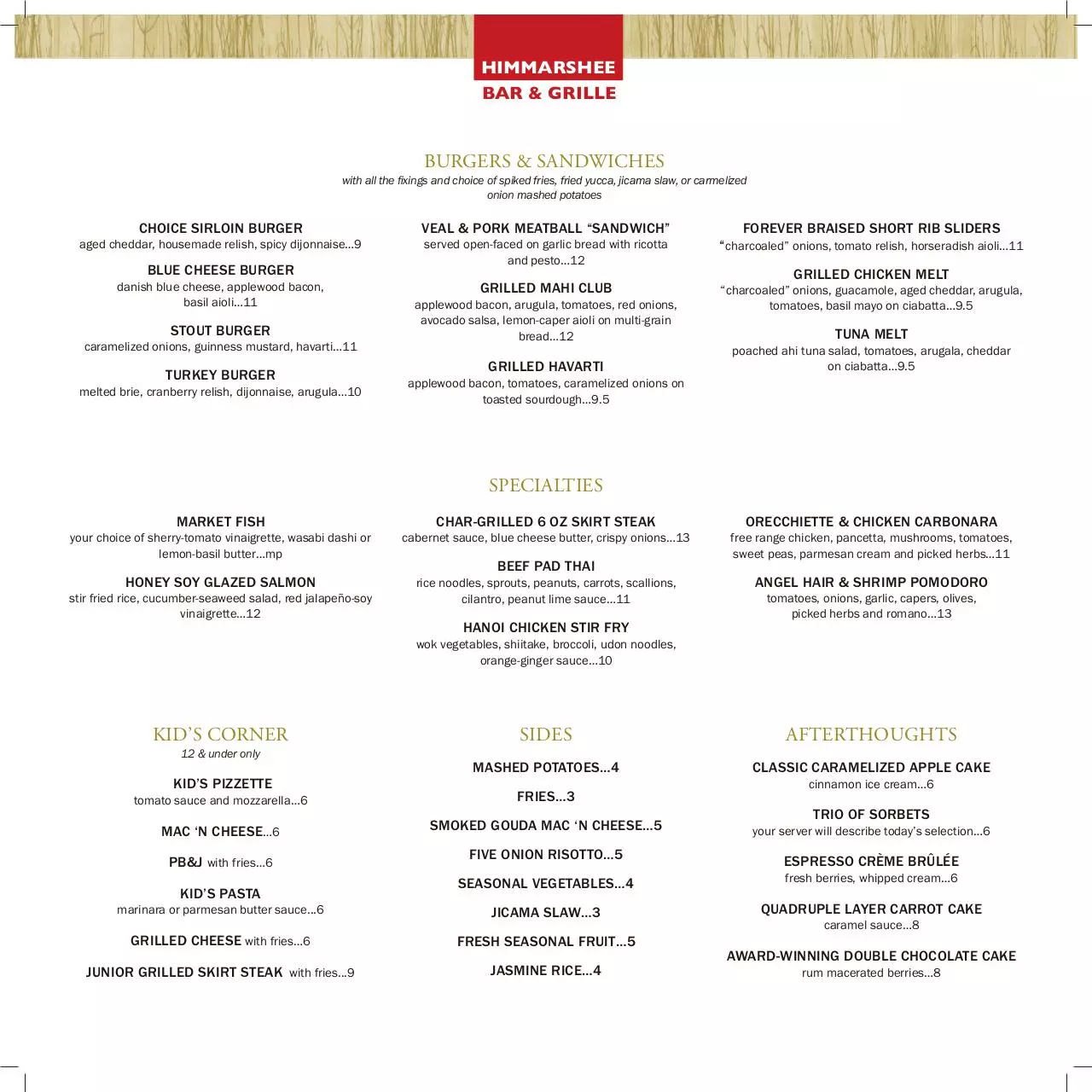 Page 2 of 2, Himmarshee Lunch