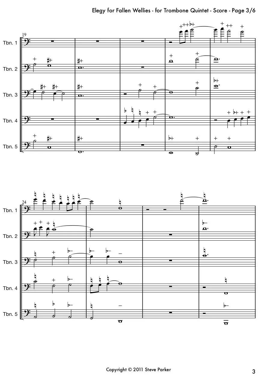 Page 3 of 6, Trombone Quintet