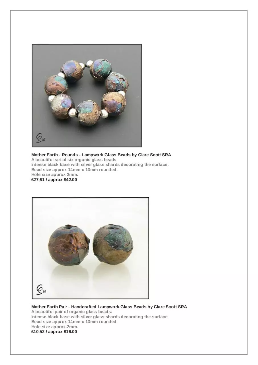 Page 3 of 46, BeadsbyClareScottCatalogueJan'11v1