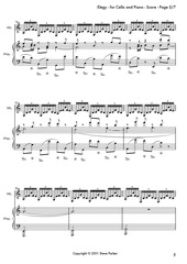 Page 5, Elegy for Cello and Piano