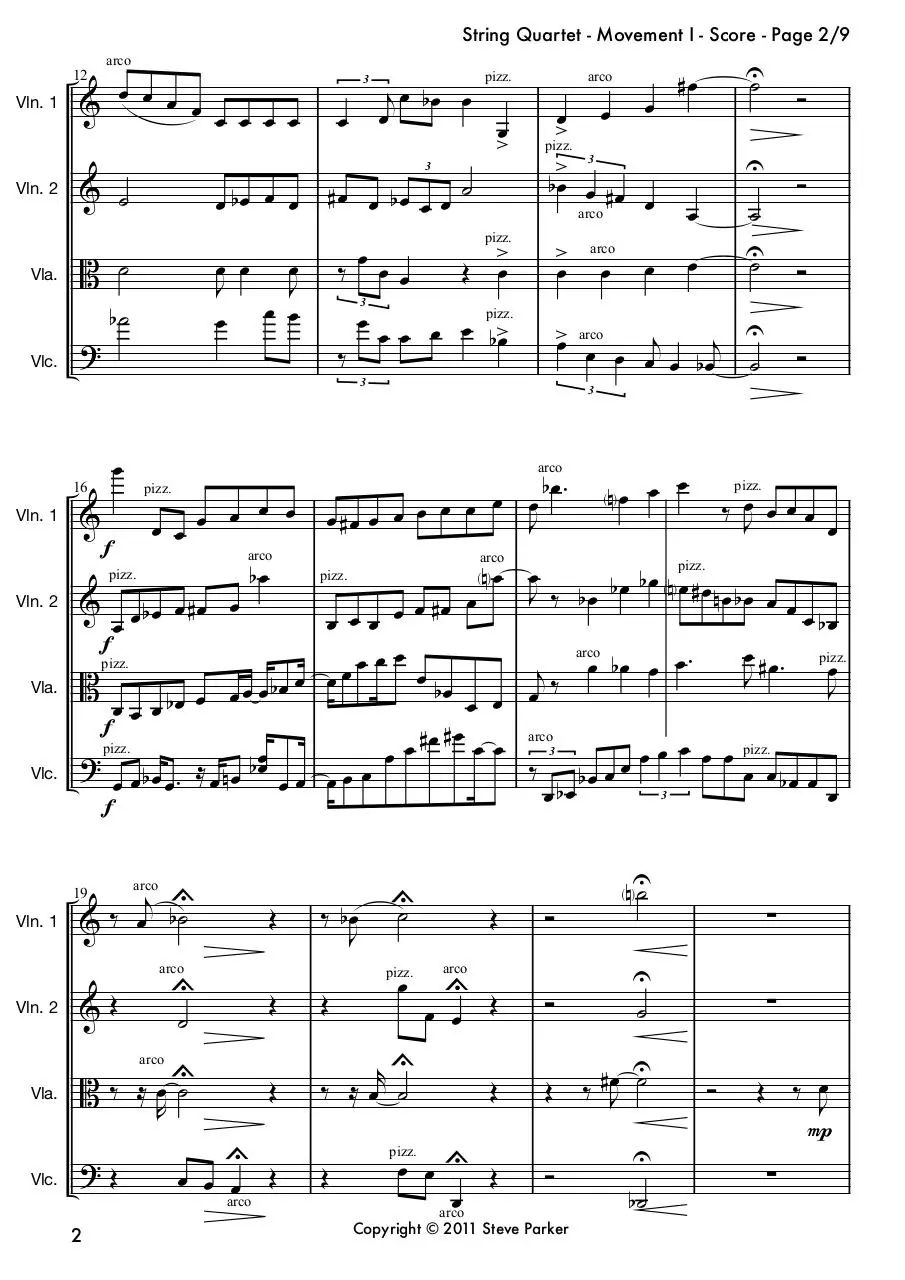 Page 4 of 49, String Quartet I VI