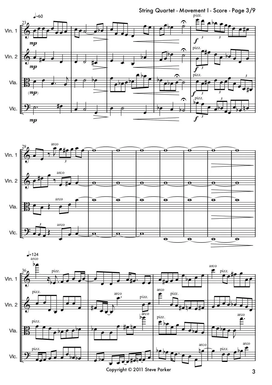 Page 5 of 49, String Quartet I VI
