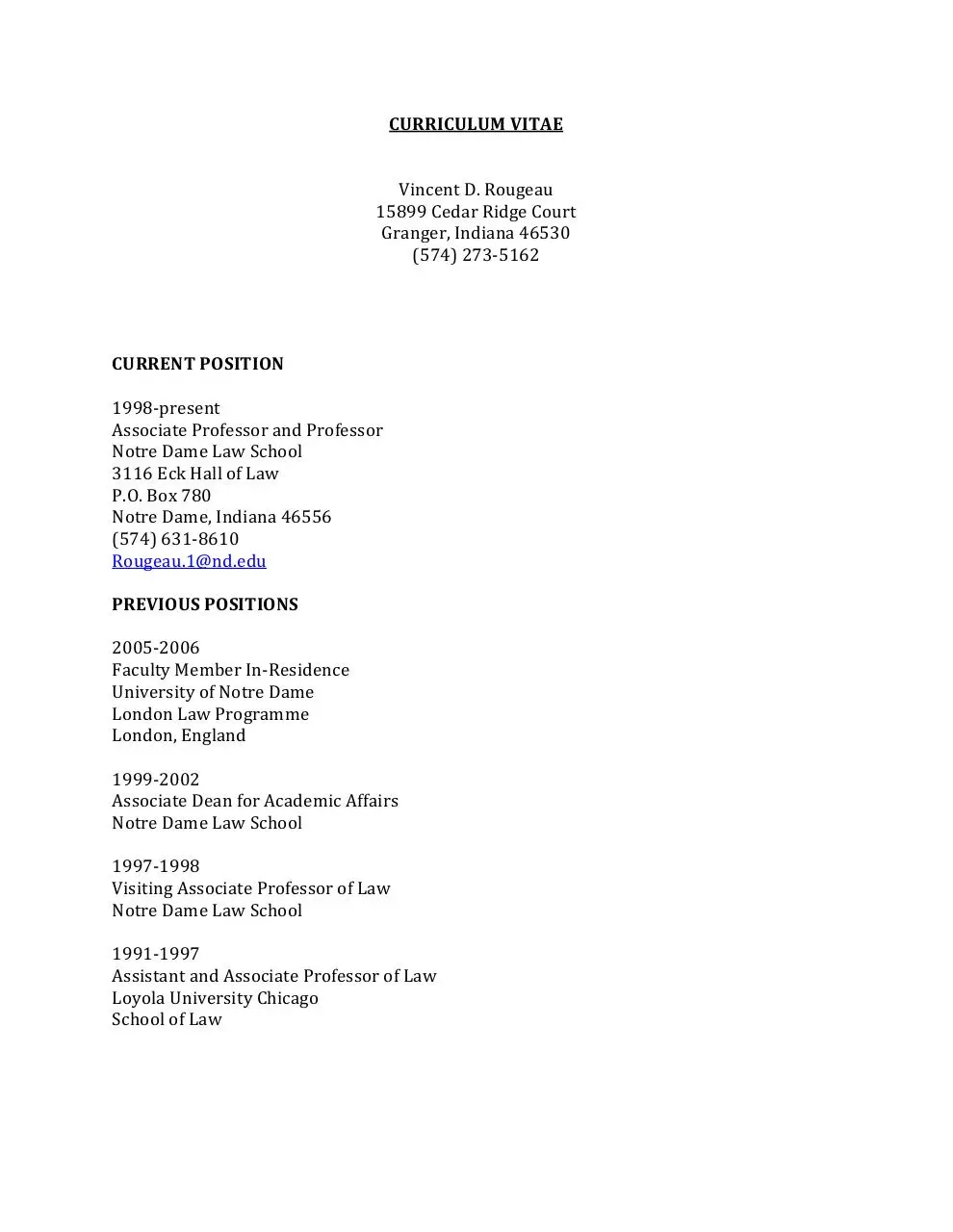 Page 1 of 9, Rougeau, Vincent CV