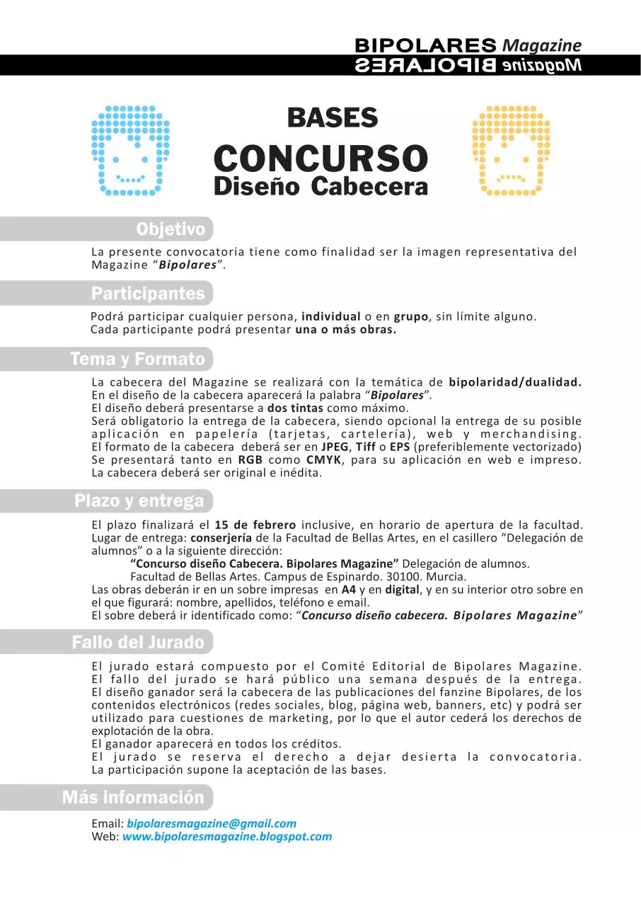 Page 1 of 1, BASES CABECERA BIPOLARES MAGAZINE