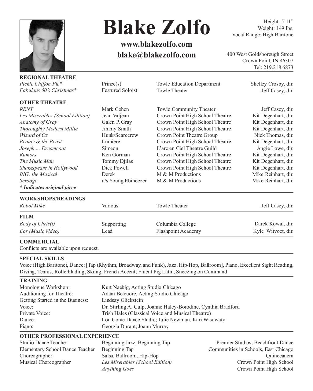 Document preview Blake Zolfo Resume.pdf - page 1/1