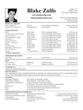 Page 90, Blake Zolfo Theatrical Resume