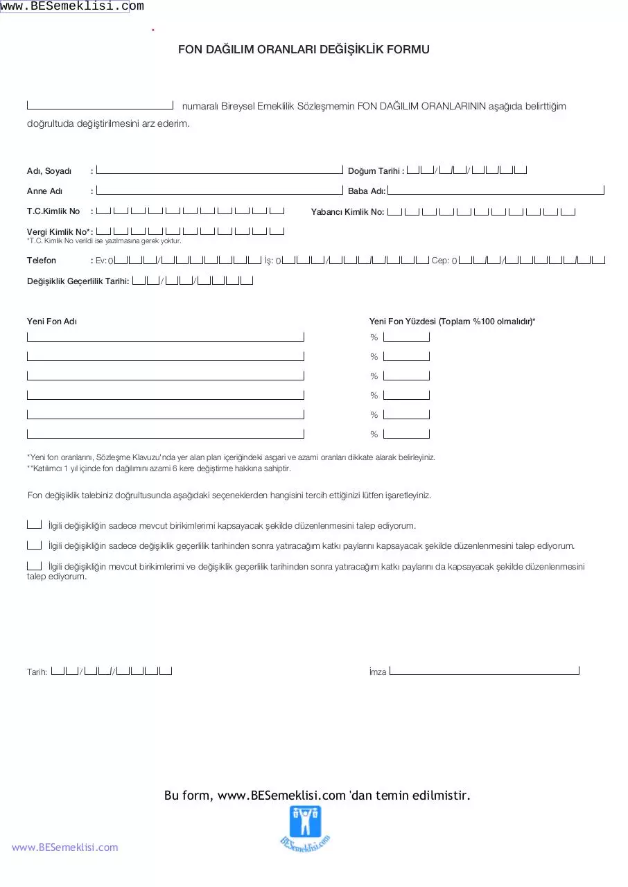 Page 1 of 1, plan fon dagilim