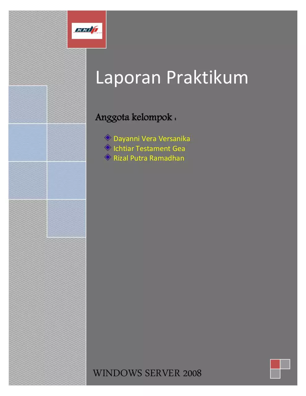 Page 1 of 21, Laporan Kelompok 6