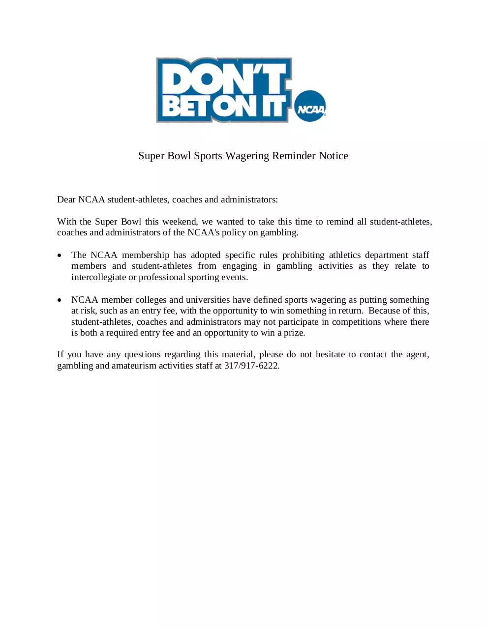 Page 1 of 1, DontBetOnIt