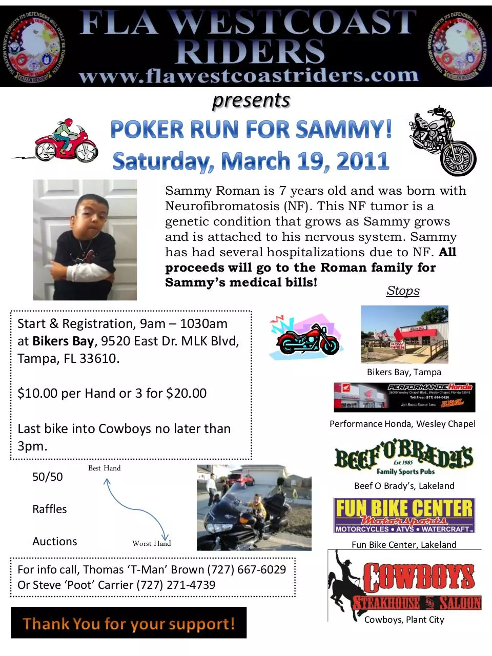 Page 1 of 1, Poker Run Flyer