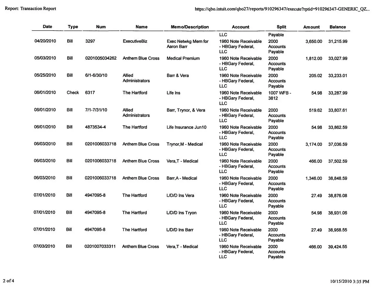 Page 4 of 5, transactions