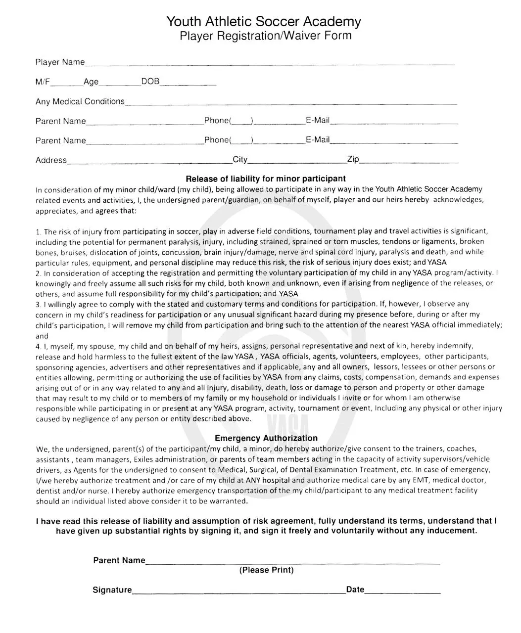 Page 1 of 1, Y.A.S.A. release
