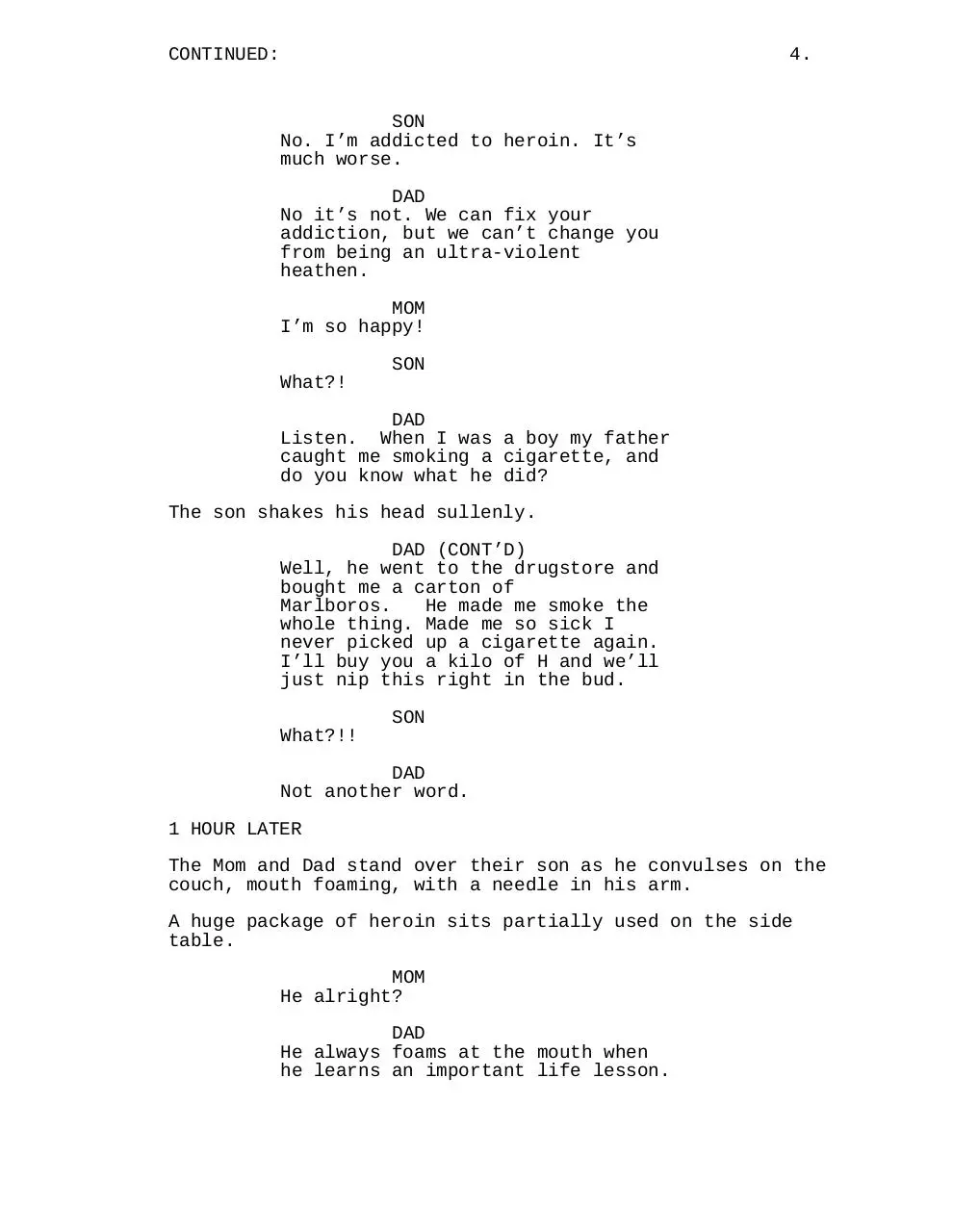Page 5 of 5, The Junkie and the Pea Shooter